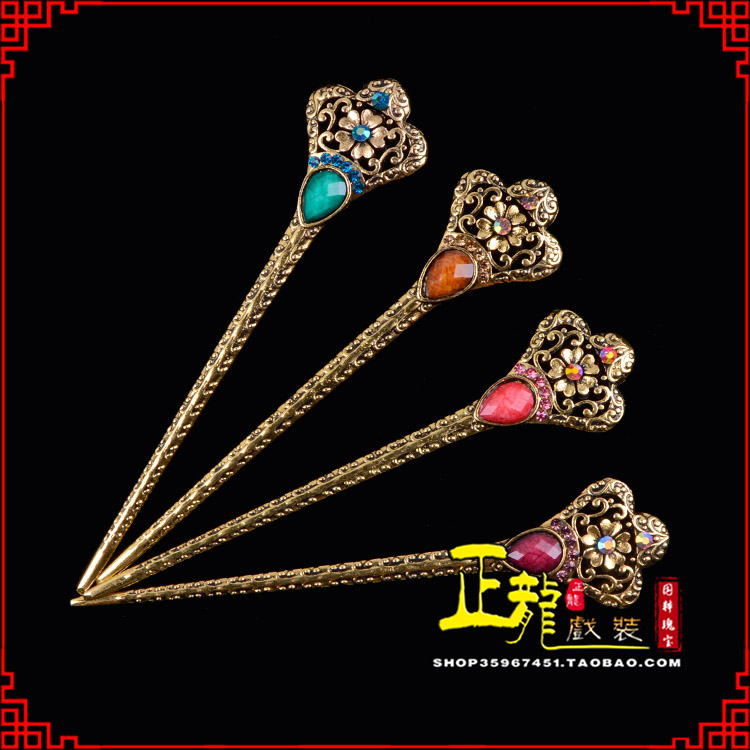 荔蒲头饰老旦青衣员外夫人簪子 老旦发簪