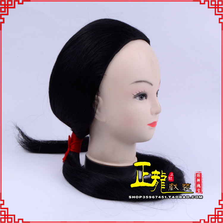 荔蒲古装影视演出头套花旦假发 真发古装发