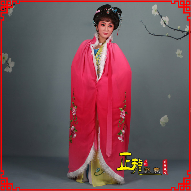 荔蒲小花旦绣花斗篷 花旦披风
