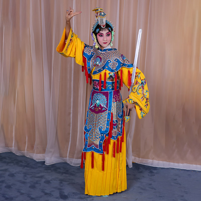 荔蒲霸王别姬虞姬服 软绉别姬服